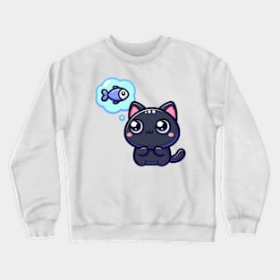 Cat dreaming Crewneck Sweatshirt